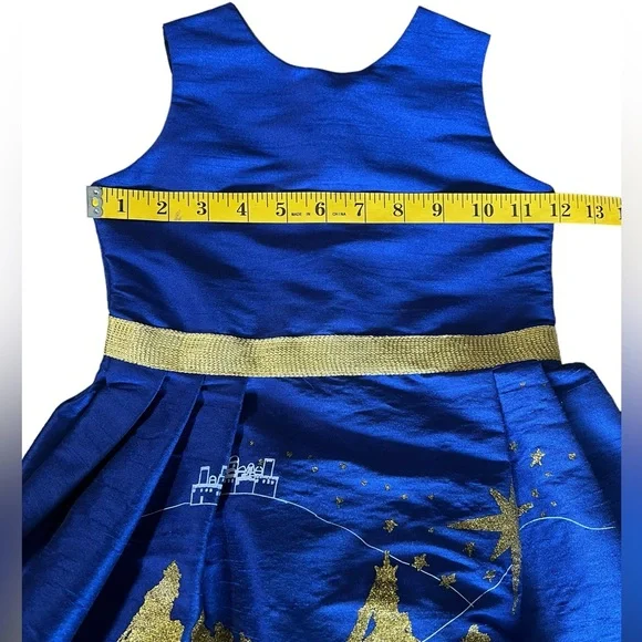 NWT FIVELOAVES TWOFISH x Nordstrom Girls 3 Blue Sleeveless Dress Made in CA, USA - Picture 9 of 11